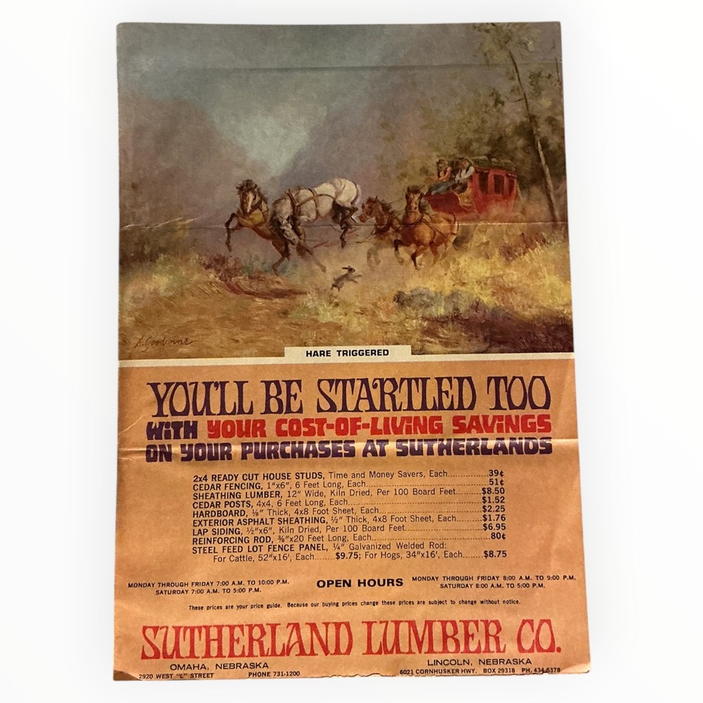 Vintage Sutherland Lumber Co Catalog Advertising Mailer Building Supplies 1970s